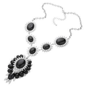 Vintage Natural Turquoise Oval Stone Accented Link Women Fashion Jewelry Necklac